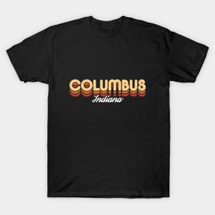 Retro Columbus Indiana T-Shirt